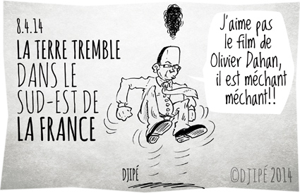 Albert 2, Albert II, caricatures, dessin de presse, dessinateur, Djipé, film, Grace Kelly, humour, humour noir, Monaco, Olivier Dahan, Prince Albert, Prince Rainier, Principauté de Monaco, sud de la France, tremblement de terre, 