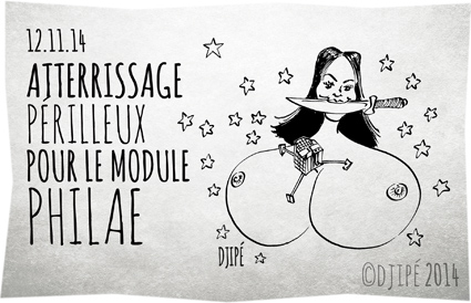 caricatures, Choury, comète, dessin de presse, dessinateur, Djipé, humour, humour noir, Nabilla, Philae, Rosetta, 